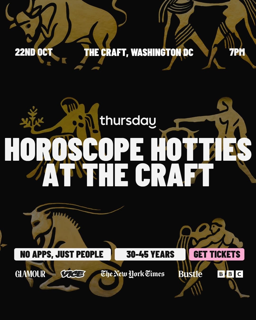Thursday | Horoscope Hotties at The Craft (30-45)