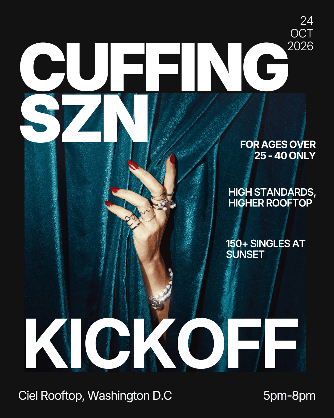 Thursday | Cuffing Season Kickoff at Ciel Rooftop (25-40)