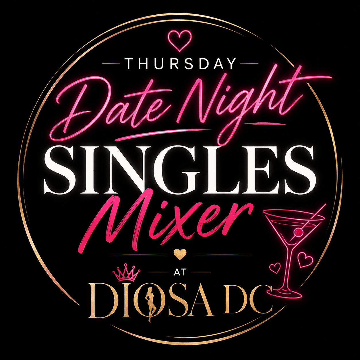Thursday Date Night Singles Mixer at Diosa DC