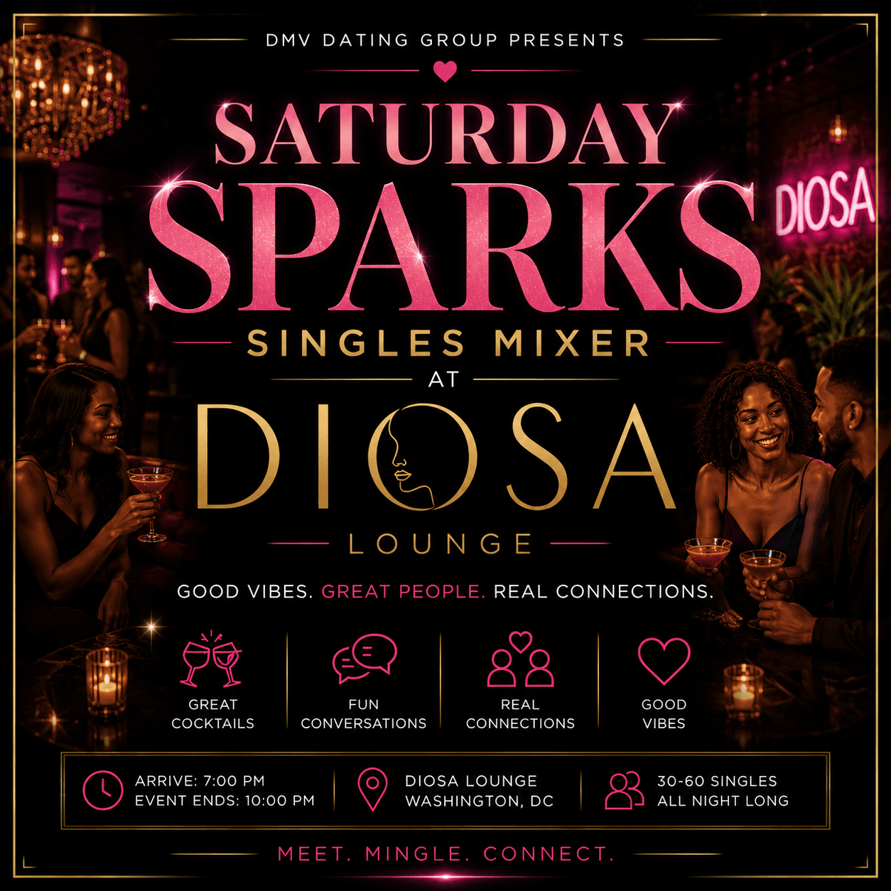 Saturday Sparks Singles Mixer at DIOSA