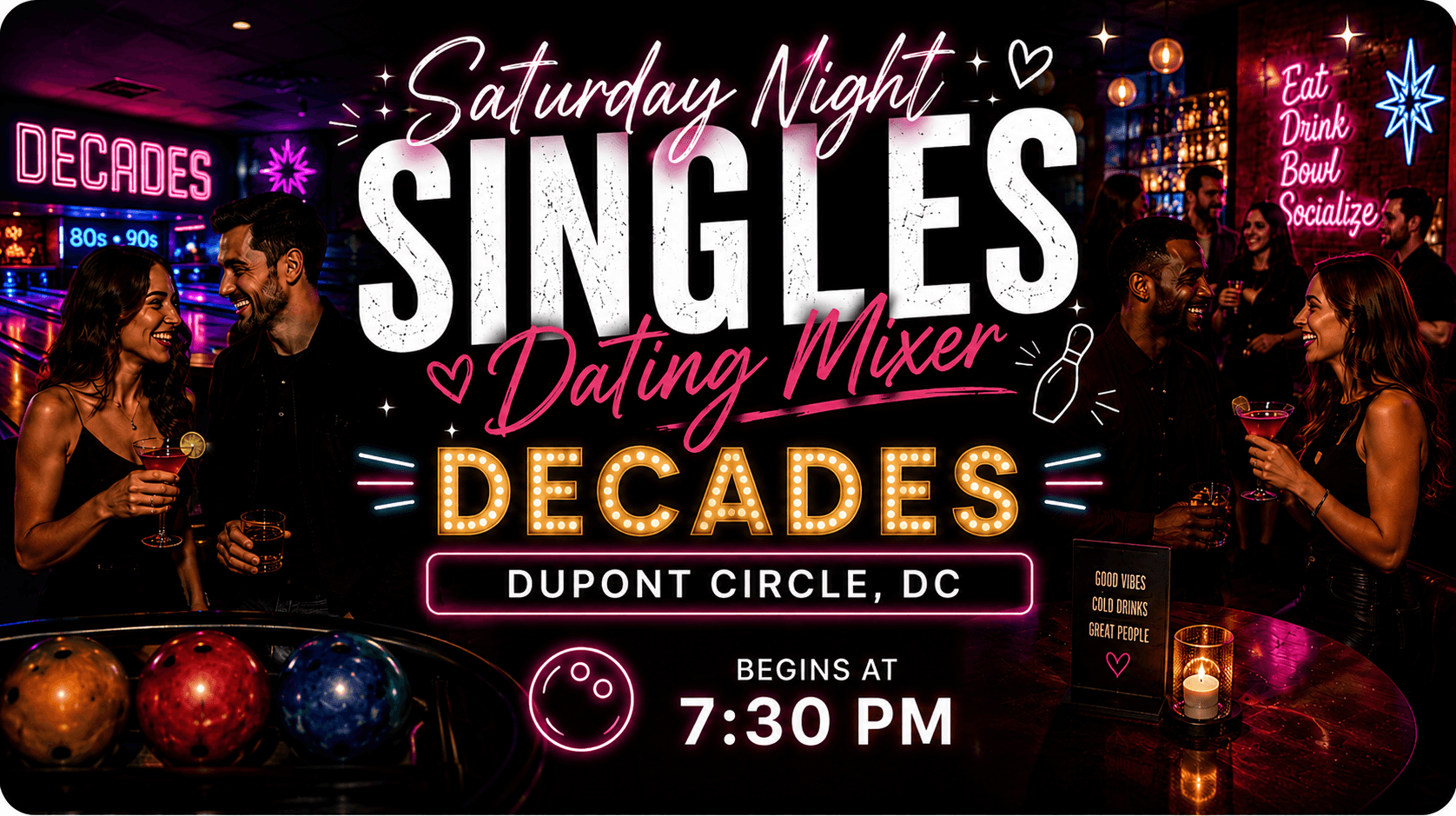 Saturday DC Singles & Professionals Networking Mixer.