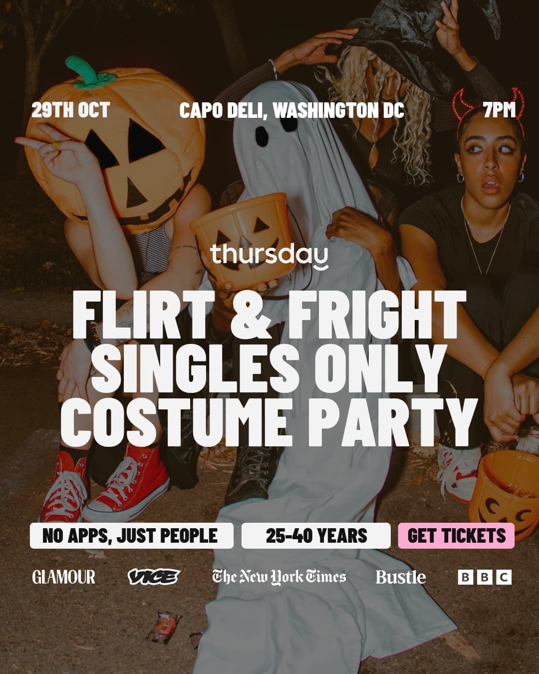 Thursday | Flirt & Fright Halloween Singles Bash (25-40)