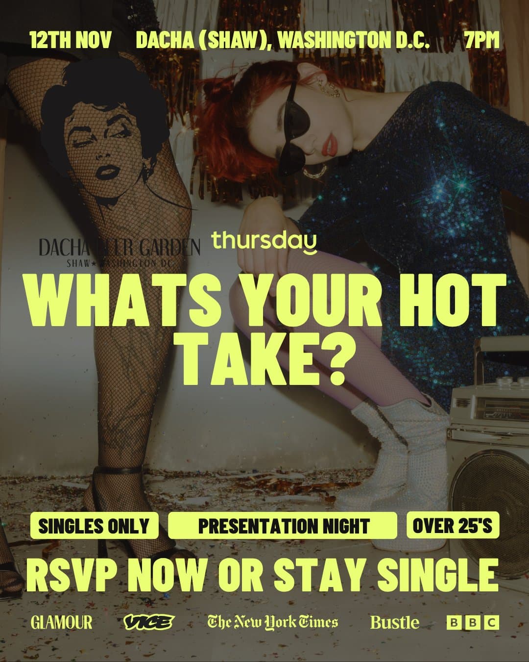 Thursday | Hot Takes Presentation Night at Dacha Shaw (25-40)