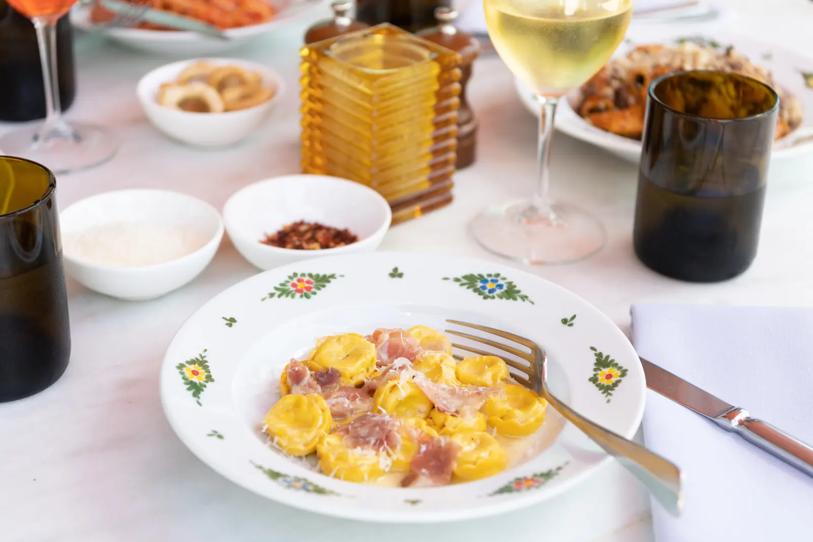The Dinner Table at Cucina Morini (DC)